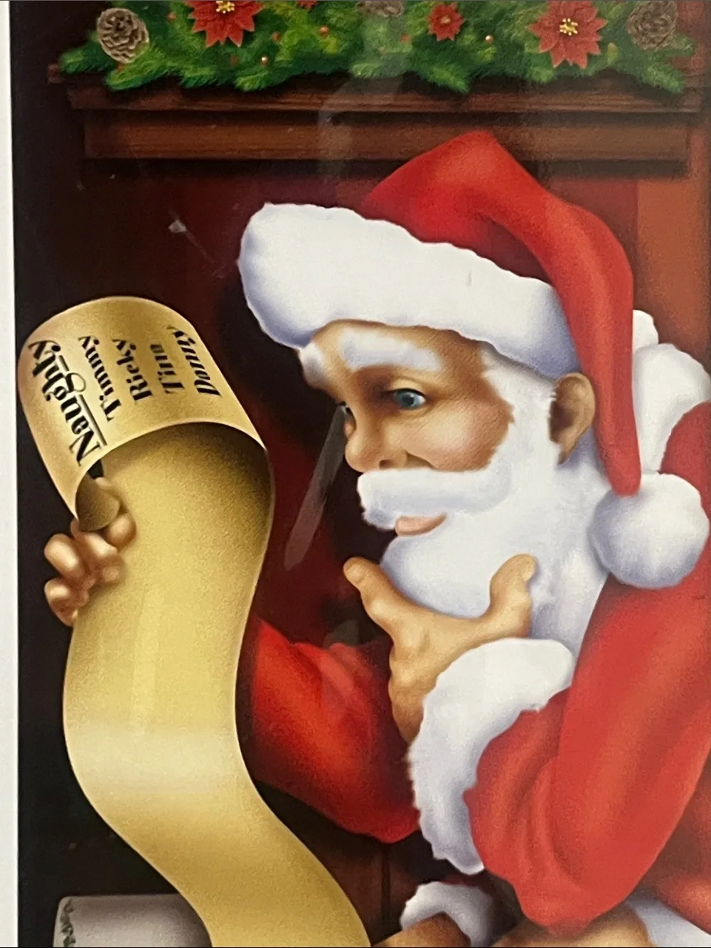 Holiday Santa Restroom Door Cover 30”x5’